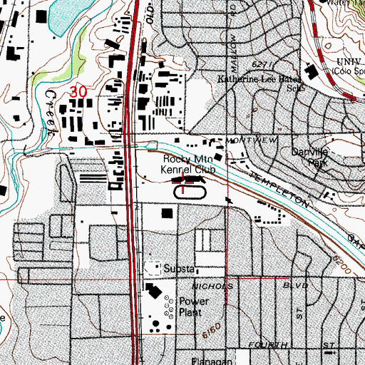 Topographic Map of Rocky Mountain Kennel Club, CO