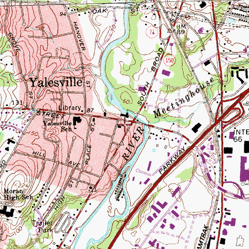 Topographic Map of Christadelphian Chapel, CT