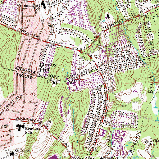 Topographic Map of Christian Community Church, CT