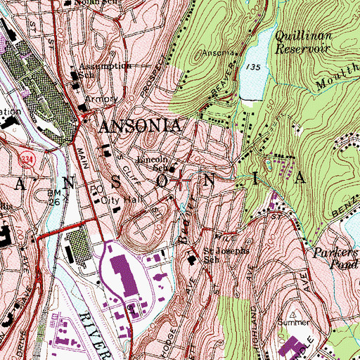 Topographic Map of Christian Life Fellowship, CT