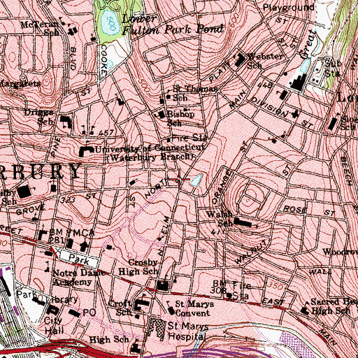 Topographic Map of Church of God in Christ, CT