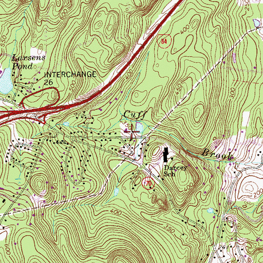 Topographic Map of Church of the Epiphany, CT