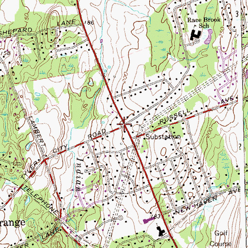 Topographic Map of Church of the Good Shepherd, CT