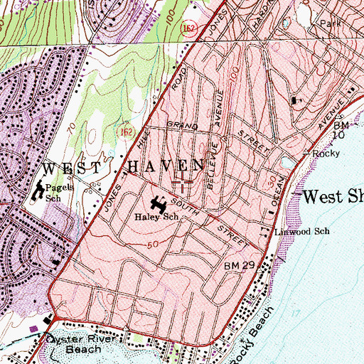 Topographic Map of Colonial Park (historical), CT