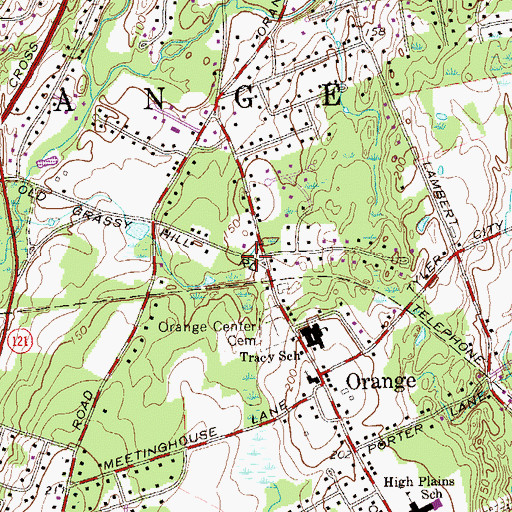 Topographic Map of Congregation of Shalom, CT