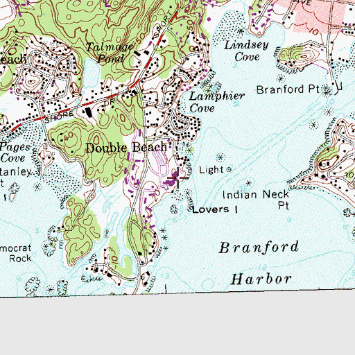 Topographic Map of The Connecticut Hospice, CT