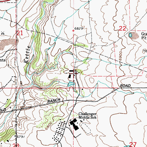 Topographic Map of Reverse J Diamond Ranch, CO