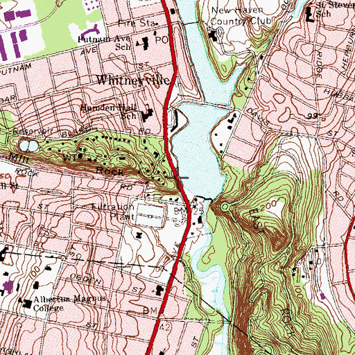 Topographic Map of Eli Whitney Museum, CT