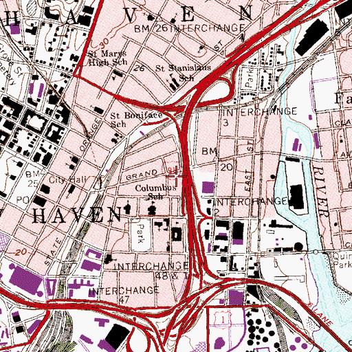 Topographic Map of Elliott Learning Center, CT