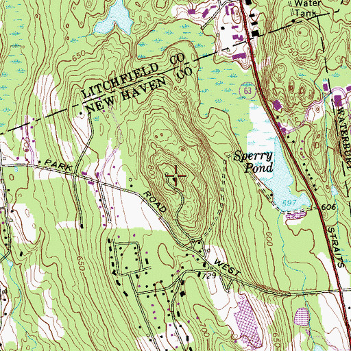 Topographic Map of Mount Fair, CT