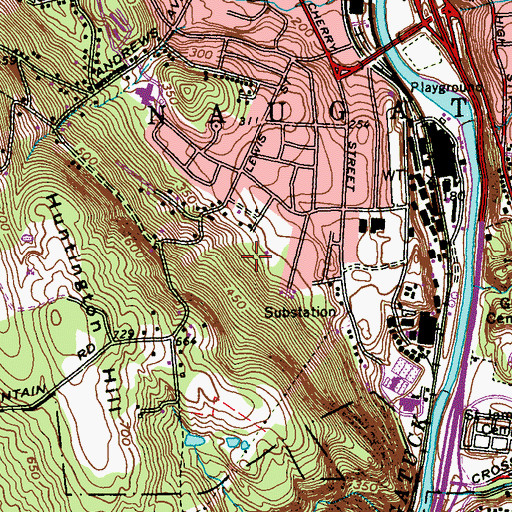 Topographic Map of Fairchild Park, CT
