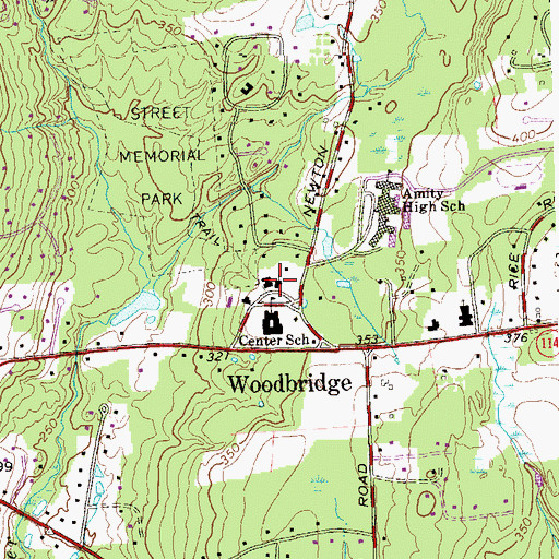 Topographic Map of First Church of Christ, CT