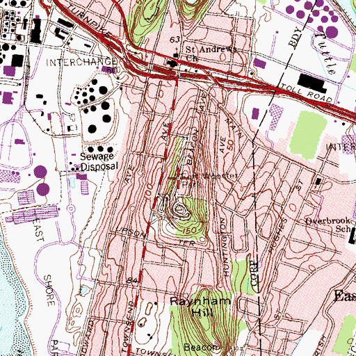 Topographic Map of Fort Wooster (historical), CT