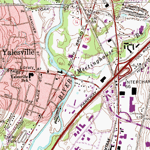 Topographic Map of Goat Point, CT