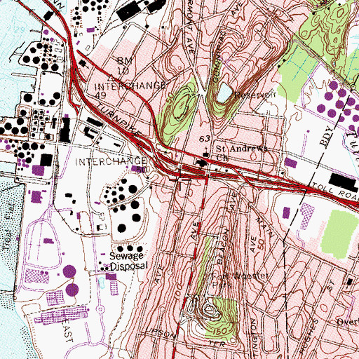 Topographic Map of Grannis Corners, CT