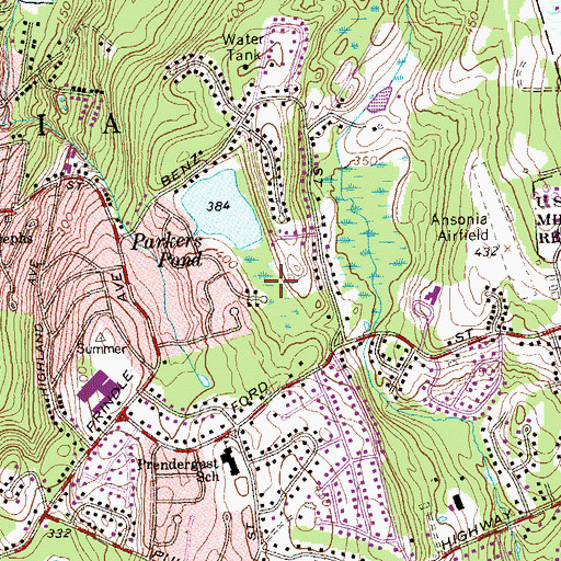 Topographic Map of Grape Swamp, CT