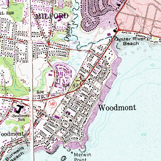 Topographic Map of Hawley Avenue Playground, CT