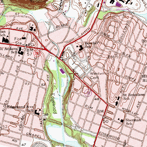 Topographic Map of Holocaust Memorial, CT