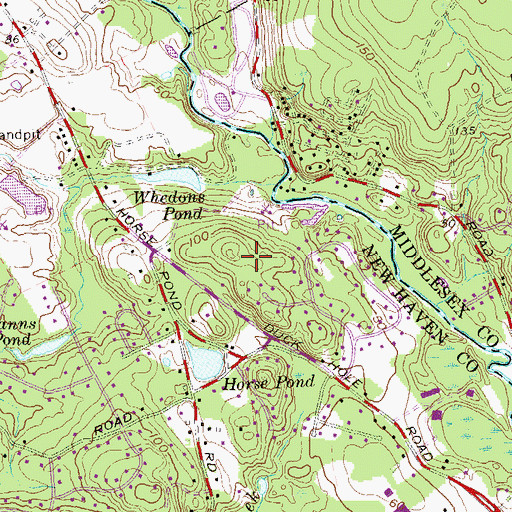 Topographic Map of Huzzle Guzzle Hill, CT