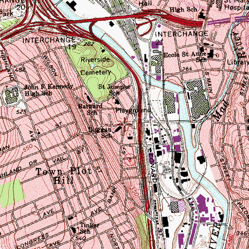 Topographic Map of Iglesia De Dios, CT