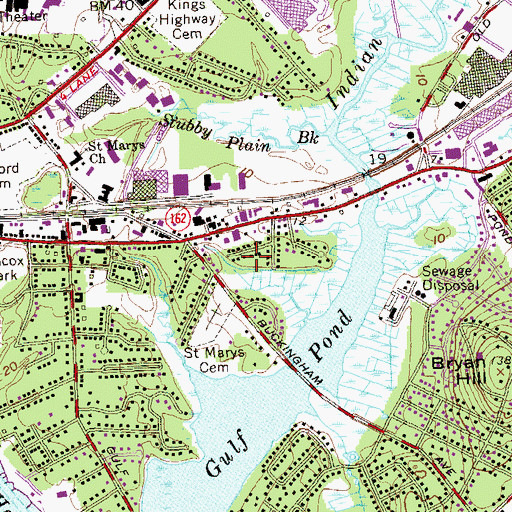 Topographic Map of Indian Neck, CT