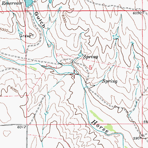 Topographic Map of Deadman Gulch, CO