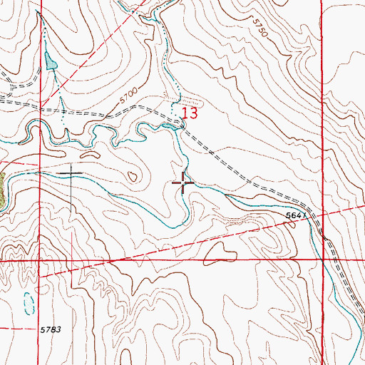 Topographic Map of Adobe Creek, CO