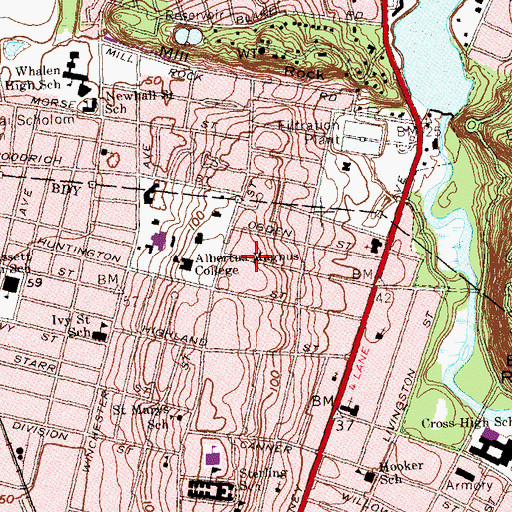 Topographic Map of Jenkins Laboratory, CT