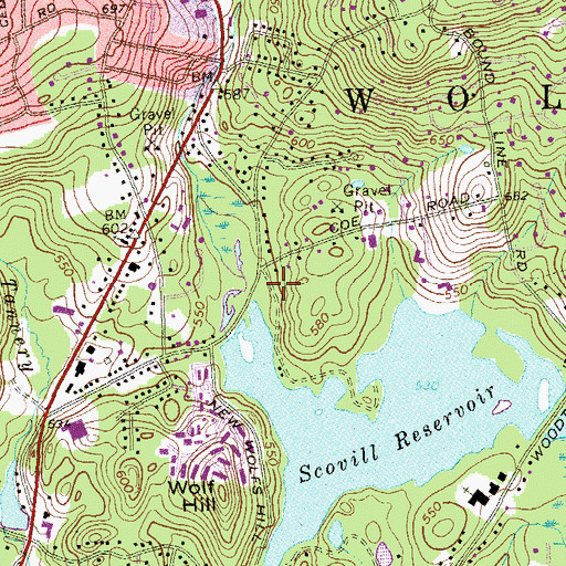 Topographic Map of Kiwanis Easter Seal Day Camp, CT