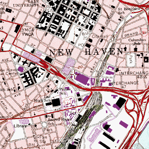 Topographic Map of Knights of Columbus Supreme Council, CT