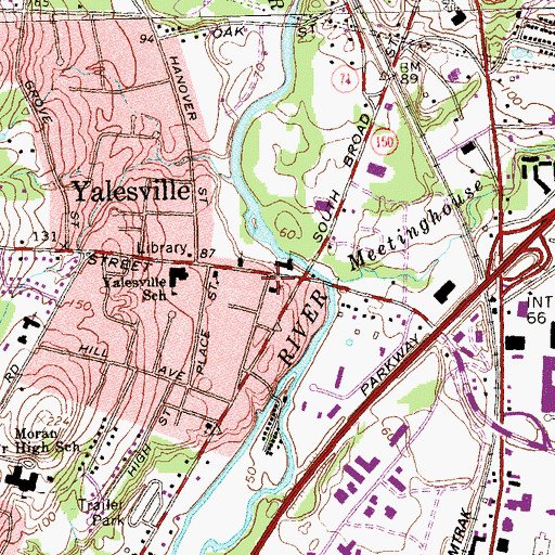 Topographic Map of Liberty Community Church, CT