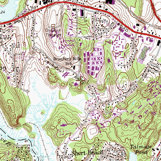 Topographic Map of Lions Park, CT