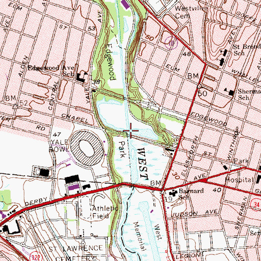 Topographic Map of Long Pond, CT