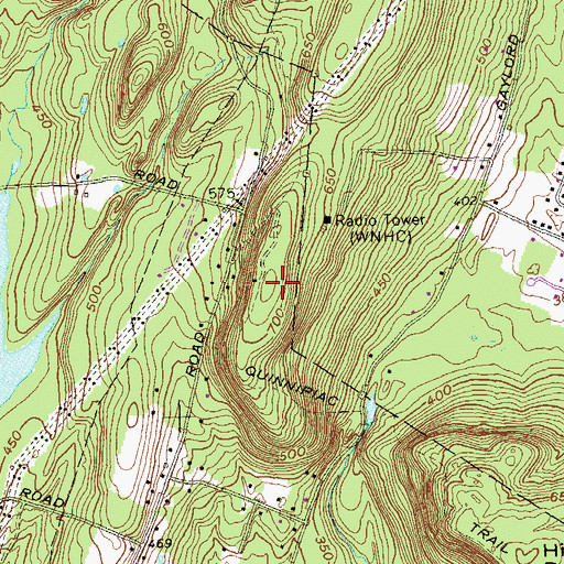Topographic Map of Mad Mare Ridge, CT