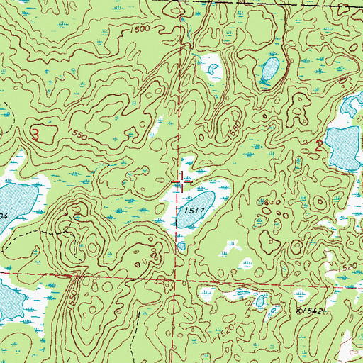 Topographic Map of White Earth Reservation, MN