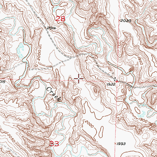 Topographic Map of Standing Rock Reservation, SD