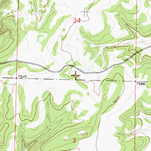 Topographic Map of Acoma Pueblo, NM