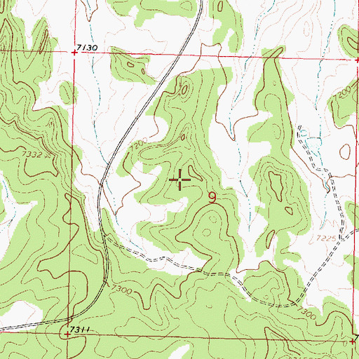 Topographic Map of Jicarilla Apache Nation Reservation, NM