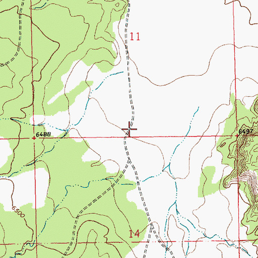 Topographic Map of Zuni Reservation, NM