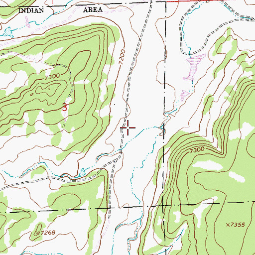 Topographic Map of Ramah Navajo Community (historical), NM