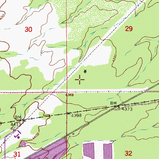 Topographic Map of Buena High School, AZ