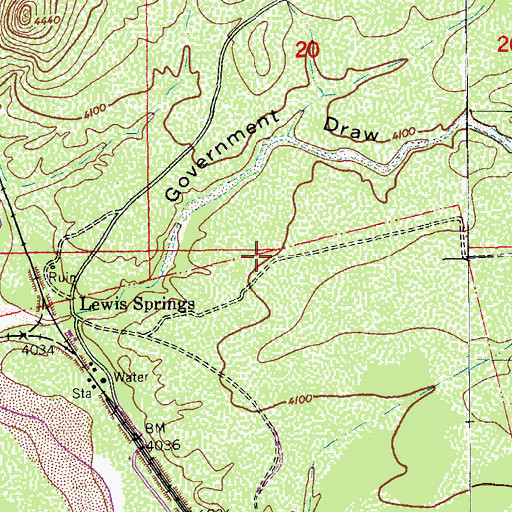 Topographic Map of San Pedro Riparian National Conservation Area, AZ
