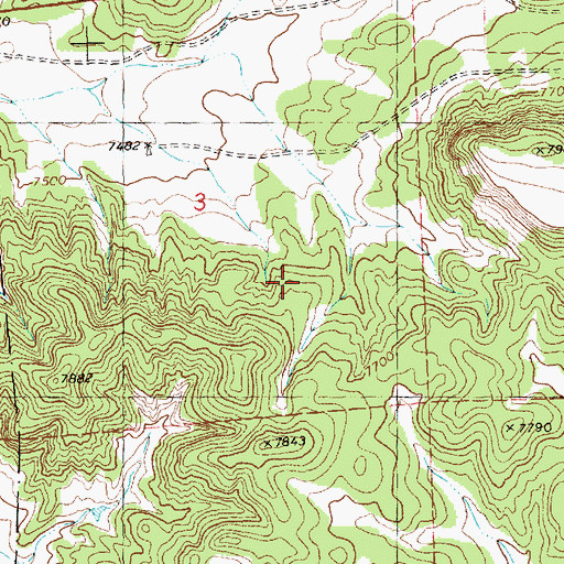 Topographic Map of North Boundary Tank, NM