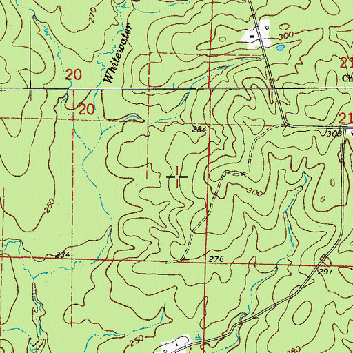 Topographic Map of Township 2, AR