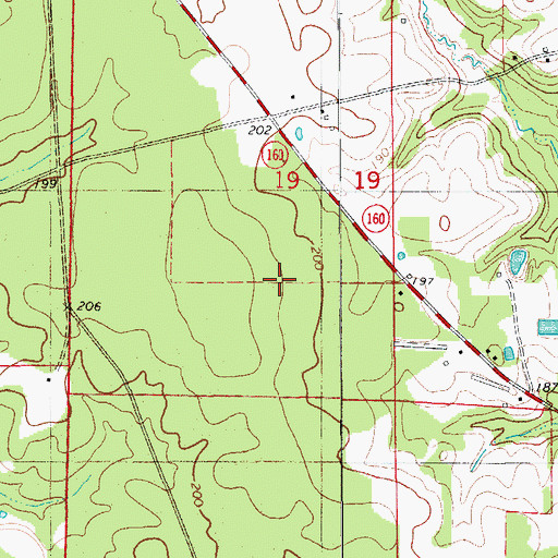 Topographic Map of Township 4, AR