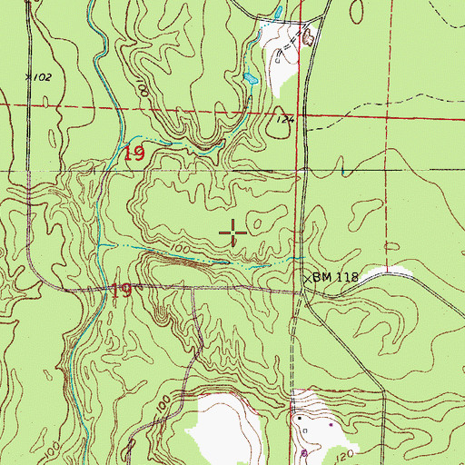 Topographic Map of Township 6, AR