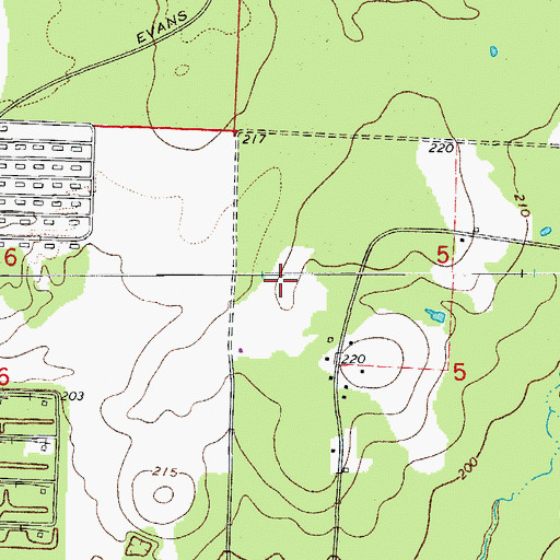 Topographic Map of Township 7, AR