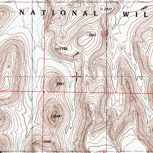Topographic Map of Ajo Division, AZ