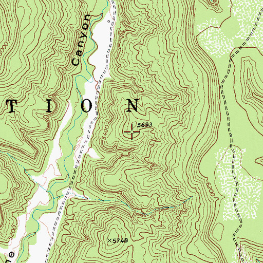 Topographic Map of Fort Apache Division, AZ
