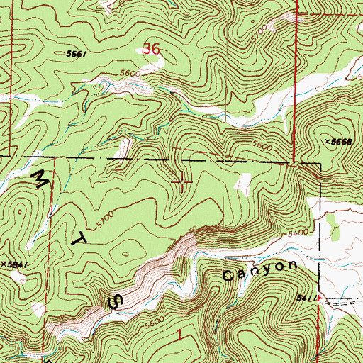 Topographic Map of Ash Fork Division, AZ